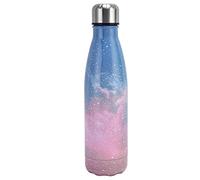 Thermal Flask Stainless Steel Water Bottle, Portable Shape, Pink Starry Sky - Durable, Scratch, Ideal for Outdoor Sports and Travel (Pink Starry Sky)