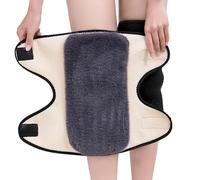 Thermal Fleece Leg Warmer Furry Thick Leg Knee Braces Warmer Adjustable Compression Knee Pad Legging Stockings Winter Warm Leg Sleeves Knee Protector for Women Men Cycling, Arthritis Pain Relief