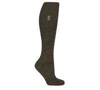 HEAT HOLDERS SOCKSHOP Ladies Outdoor 2.3 TOG Plain Long Leg Gardening Socks Pack of 1 Forest Green 4-8