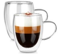 THERMAL GLASSES 2 pcs. 320ml DOUBLE-WALLED FOR COFFEE AND TEA 139821