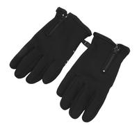 Thermal Gloves, Leather in PU Leather, Keep the Hot Cycling Gloves for Cycling for the Lining for Winter for Open All (M)