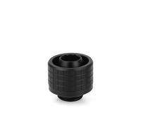 Thermal Grizzly DeltaMate Fitting ST16 Black G1/4 Fitting | 10/16 mm soft tubes, brass, EPDM, knurled compression ring, black, G1/4, compact, seamless integration