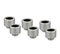 Thermal Grizzly DeltaMate HT14 Hard Tube Matt Nickel 6 Pack Fittings - 14mm