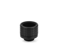 Thermal Grizzly - DeltaMate - HT16 - Hard Tube Fitting - Black - CNC-machined Brass - G1/4" Thread, OD 16mm - for Rigid Plastic/Metal tubing in Water-Cooling Systems