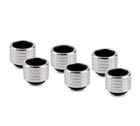 Thermal Grizzly DeltaMate HT16 Hard Tube Gloss Nickel 6 Pack Fittings - 16mm
