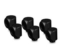 Thermal Grizzly DeltaMate Rotary 90° Black Fittings - 6 Pack