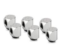 Thermal Grizzly DeltaMate Rotary 90° Gloss Nickel Fittings - 6 Pack