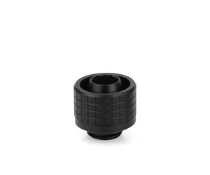 Thermal Grizzly - DeltaMate - ST16 - Soft Tube Fitting - Black - CNC-machined Brass - G1/4" Thread, ID/OD 10/16mm - for Flexible tubing in Water-Cooling Systems