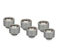 Thermal Grizzly DeltaMate ST16 Soft Tube Matt Nickel 6 Pack Fittings - 16mm