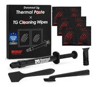 Thermal Grizzly - Duronaut - 2 Gram - Enhanced Durability & High Performance Thermal Paste - for Maximum Conductivity While Overclocking CPU/GPU/PS4/PS5/Xbox with 12 Cleaning Wipes 6 Wet & 6 Dry