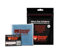 Thermal Grizzly Minus Pad Advance - 2-Pack Thermal Interface Pad, 100x100x0.5mm, Electrically Non-Conductive, High Thermal Conductivity & Compressibility for SSDs, GPUs & Electronics