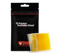 Thermal Grizzly Kapton Insulation Sheet, 50x Stripes (10x60mm), 40μm Thick, High-Temp 280°C Polyimide Film for CPU/GPU Tim Protection