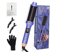 Thermal Hair Styling Brush with Ionic Infrared Technology 5 in 1, 30 Second Fast Heat Up, 5 Adjustable Temperature Settings for Frizz Control, Straightening, Smoothing Adding Volume