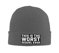 Thermal Hat This is The Worst Sequel Ever Comfortable Knitted Cap Slouchy Brimless Hat for Teens Women Cycling
