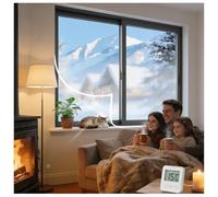Thermal Ilating Window Film Transparent EVA Winter Heat BER Waterproof Cold Resistant Cover for (W120*H180cm)