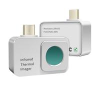 Thermal Imaging Camera for Android Devices OTG, 256x192 IR Resolution 25Hz Mini Thermal Camera Imager, Temperature Test Range -15°C to 600°C, Type-C, Electrical Maintenance, House Check(Not for iOS)