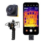 Thermal Imaging Camera for Android T2S Pro Thermal Camera with 8mm Adjustable Lens Tactical Handle HD Super Resolution 512x384 for PCB Inspection Infrared Camera 15x Zoom