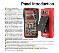 Thermal Imaging Multimeter AR01, Compact Size, Type C Charging, 1000V and 250MOhm Resistance Testing for Professionals (Standard)