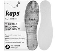 Thermal Insoles for Winter Shoes, Warm Insulating Foil Boot Inserts Cut to Fit, Cold Weather Triple Layer Shoe Liners for Men and Women - Kaps Alu Super