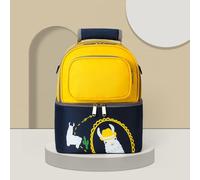 Thermal Insulated 5 Piece Breast Milk Cooler Bag, Insulated Baby Nursing Bag Portable Bottle Cooler Backpack Practical Breastmilk Storage Backpack for Daily Outings (Yellow Blue)