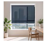 Thermal Insulated Blackout Roller Shade - Heavy-Duty PVC UV Blocking Window Cover With One-Way Privacy, Reduces Heat Transfer For Balcony, Office & Home Sun(140x300cm)