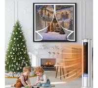 Thermal Insulated Curtain 50 x 54 cm Cold and Noise Proof, Self-Sealing PVC Weatherproof Winter Warm Insulated Doorway Curtain for All Kinds of Windows, A
