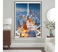 Thermal Insulated Curtain 80 x 90 cm Weatherproof Winter Warm Screen, Warm Winter, Windproof Waterproof Curtain Blanket, Thermal Screen for Balcony, Patio, A