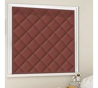 Thermal Insulated Curtain,Winter Thicken Cotton Soundproof Sheet,Punch-Free Velcro Blackout Curtains,Windproof Waterproof Cold Protection,for Air Conditioner Heater Room (W80xH120cm(32x47in))