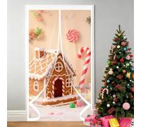 Thermal Insulated Door Curtain 76 x 225 cm Transparent, Cold and Noise Proof, Windproof Waterproof Auto Closing Thermal Door Curtain, for Winter for Balcony Patio, A