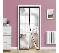 Thermal Insulated Door Curtain, Magnetic Upgraded-EVA Door Cover Curtain, Self-Sealing Temporary Door Keep Warm in Winter Cool in Summer for Air Conditioner Heater Room Home (Fits Door Size 34" x 82")