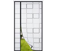 Thermal Insulated Door Curtain Reversible,Magnetic EVA Insulated Door Cover Curtain 70x190 cm,Self-Sealing Temporary Door Keep Warm in Winter Cool in Summer for Air Conditioner Heater Room Home