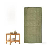 Thermal Insulated Door Curtain, Thicken Polyester Fiberfill & Thicker Oxford Fabric, Keep Warm in Winter, Door Covers for Attic, Front, Doorway, Sliding Glass(Green,110x220cm)