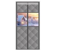 Thermal Insulated Door Curtain, Various Sizes, Window-type Thermal Door Curtain, Thermal Insulation Door Curtains, Magnetic Thermal Insulated Door Curtain(Gray,100x210cm/39x83in)