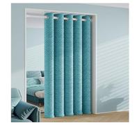 Thermal Insulated Door Curtain - Windproof Grommet Drapes Heat & Cold Blocking Light-Blocking Flannel Fabric Keeps Warmth In Green 180x230cm (W x H)