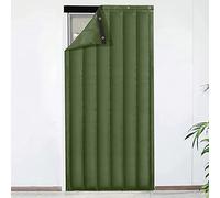Thermal Insulated Doorway Curtain for Air Conditioner & Heater Room - Waterproof Blackout Door Curtains with Oxford Fabric - Cold Door Curtain for Living Room - Energy Efficient & Privacy Protection
