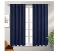 Thermal Insulated Room Divider Curtain with Pocket and Back Loop for Kitchen CaféCyan 1 Piece 226×112 cm (W×H)
