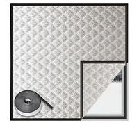 Thermal Insulated Window 50 x 355 cm, UV Protection Sun Protection, Easy to Stick on No Drillchild Safe, Large Soundproof Blanket, for Heater Room with Nano Tape, Silver