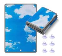 Thermal Insulated Window Cover, 6mm Window Insulation Kit with Suction Cups, Blackout Reflective Film for Sunroom Skylight RV Door, Heat Blocking, Keep Warm, Soundproof(Blue,60x100cm(23.6x39.4 in))