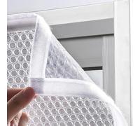 Thermal Insulated Window Cover Curtain,Bubble Winter Keep Warm Draperies Cold Protection Windproof Blackout Curtains,Window Insulation Kit,Translucent Window Film,Custom (100x200cm(39x79in))