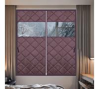 Thermal Insulated Window Cover for Winter100x250cmEnergySaving Heat Retention Blanket Ideal for Bedroom Attic RVBrown ColorMultiple Sizes Available