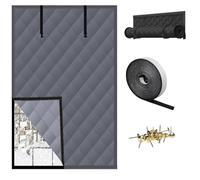 Thermal Insulated Window Cover - Heavy Duty Insulation Kit for Winter, Noise Reduction, Fits Various Sizes to Keep Cold Out and Warm in