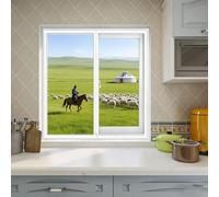 Thermal Insulated Window Curtain 166 x 150 cm Thermal Insulation of Windows Heat Blocker Self-Adhesive for Home Living Room Bedroom Nursery, White