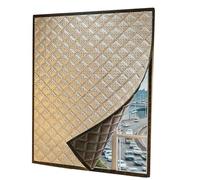 Thermal Insulated Window Curtain for Winter,Total Blackout Window Film, Soundproof, Oxford Cloth and Cotton Fiber Filled, Black Out Shades for Living Room Bedroom(150cmx220cm/59inx87in)