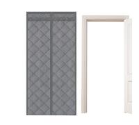 Thermal Insulating Door Cover for Winter - Magnetic and Thickened Insulation Barrier | With Transparent Window in Weatherproof Design with Heat Protection as Door Cover, for the House Entrance Area