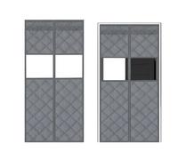 Thermal Insulating Door Cover for Winter, Magnetic Door Screen, with a Transparent Window and Weatherproof Cover for the Front Door, for Use at the Entrance of the House