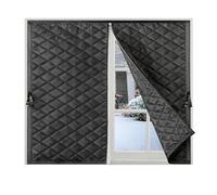 Thermal Insulating Window Film KitWinter AntiCold & Wind Protection Acoustic & Thermal Insulation for (Black 190x200cm)
