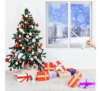 Thermal Insulation Film 65 x 190 cm for Winter Cold Resistance and Protection Thermal Window Shrink Film with Zipper Design for Winter for Frames Sliding Windows and More, White