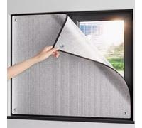 Thermal Insulation Reflective Window Film,UV Block Heat Control Glass Film,7mm Thickness Double Aluminium Insulation Foil,Sun Protection Privacy Film,with Suction Cup (160x200cm/63x79in)