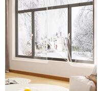 Thermal Insulation Window Cover Film DIY Insulation Kit Keep Cold Out Storm Warm in Winter Glass Windows Home Indoor,Customizable