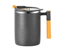 Thermal Jug 304 Stainless Steel Insulated Coffee Carafe for Tea Water - Double Walled Pot with Spout Lid 12x8.5cm Grey(Dark gray)